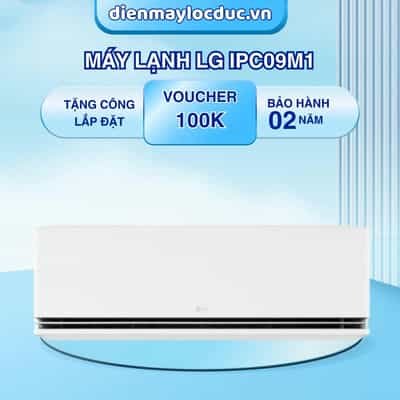 MÁY LẠNH TREO TƯỜNG INVERTER LG 1.0HP IPC09M1 (9200BTU)