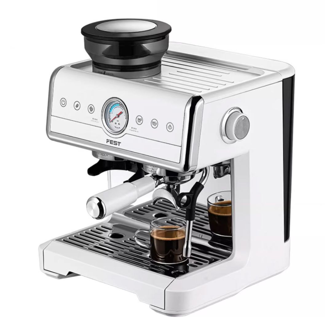 máy pha cà phê công nghiệp fest rc-8028, công suất 2200w, dung tích bình nước 2l