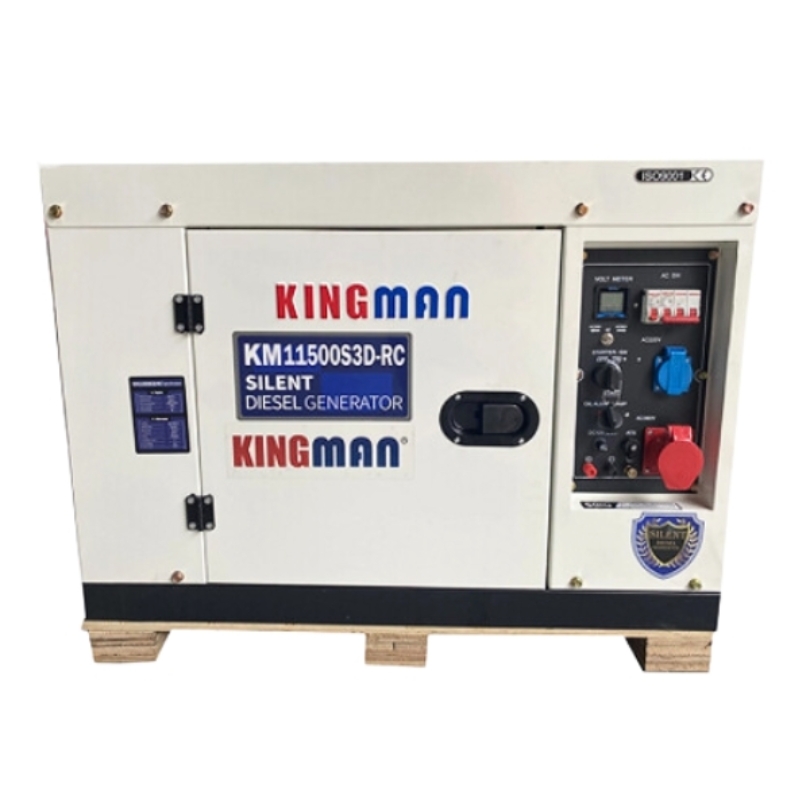 máy phát điện dầu vinafarm km11500s3d-rc 5kw đề điện
