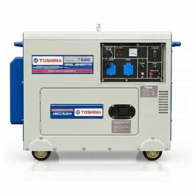 MÁY PHÁT ĐIỆN DIESEL TOSHIMA T68E 5.0KW ĐỀ ĐIỆN TIẾT KIỆM
