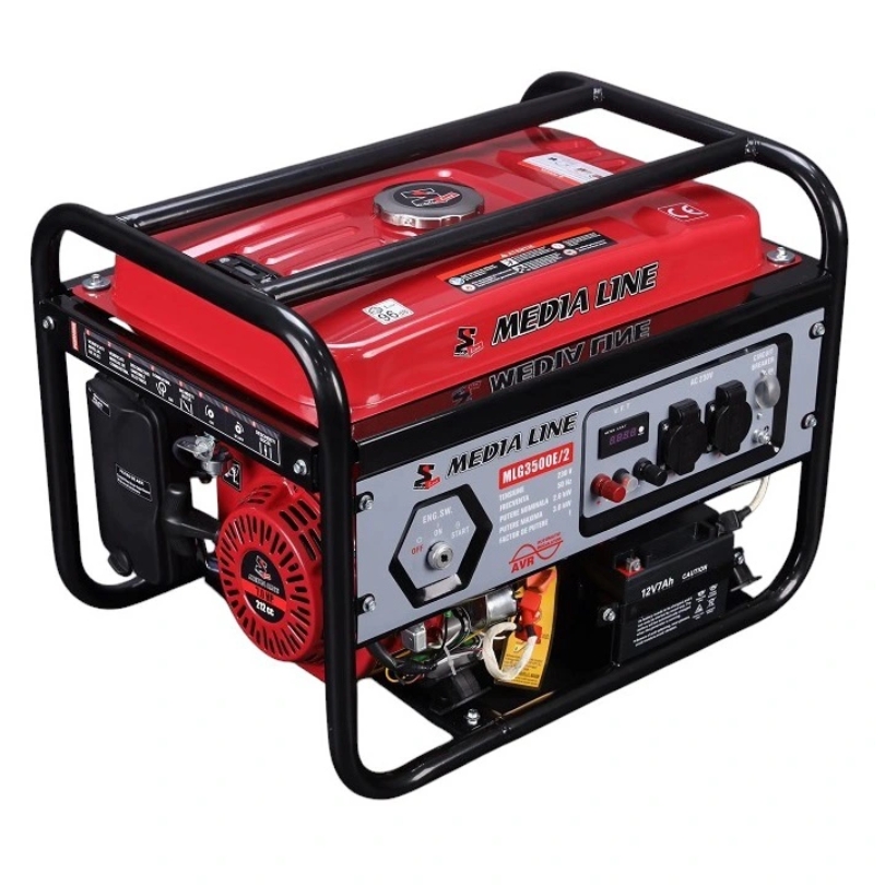 MÁY PHÁT ĐIỆN MEDIA LINE MLG3500E/2 3KW CHẠY XĂNG ỔN ĐỊNH