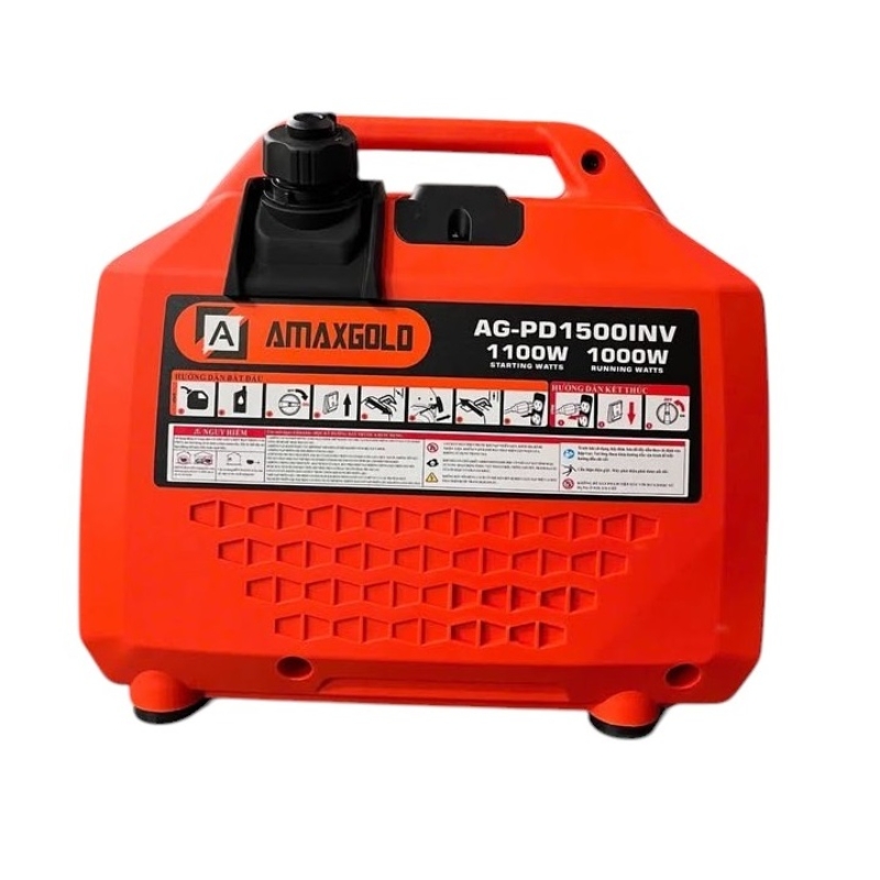 MÁY PHÁT ĐIỆN XĂNG INVERTER + AMAXGOLD + AG-PD1500INV + 1KW CÔNG SUẤT LIÊN TỤC