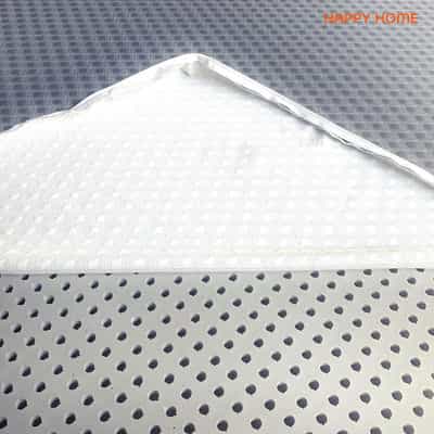 NỆM CAO SU THIÊN NHIÊN THAN HOẠT TÍNH GREY CARBON HAPPY HOME 200X200X10CM