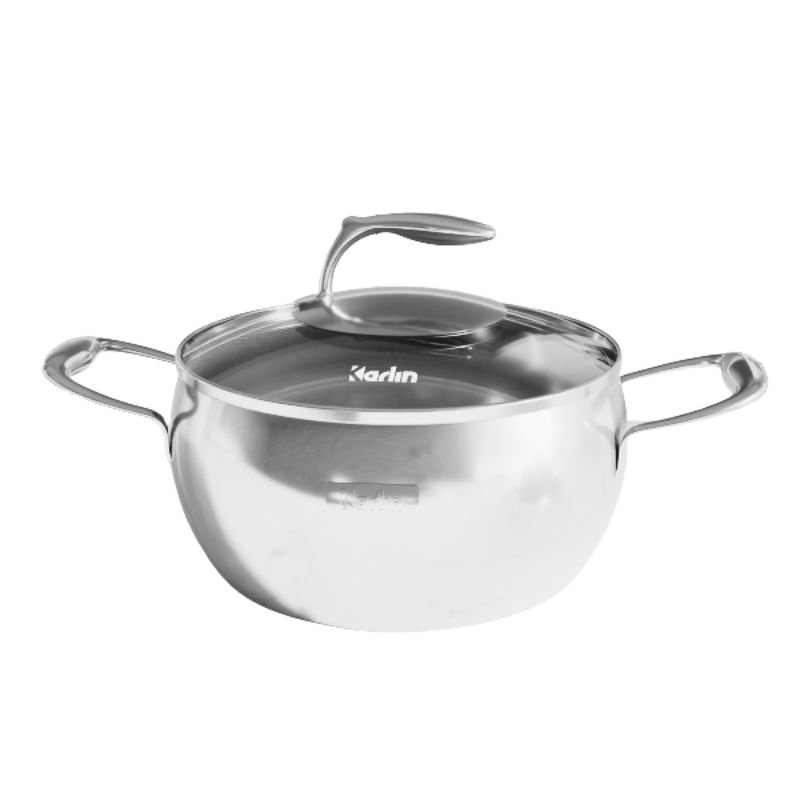 NỒI INOX KARLIN 22CM CR22