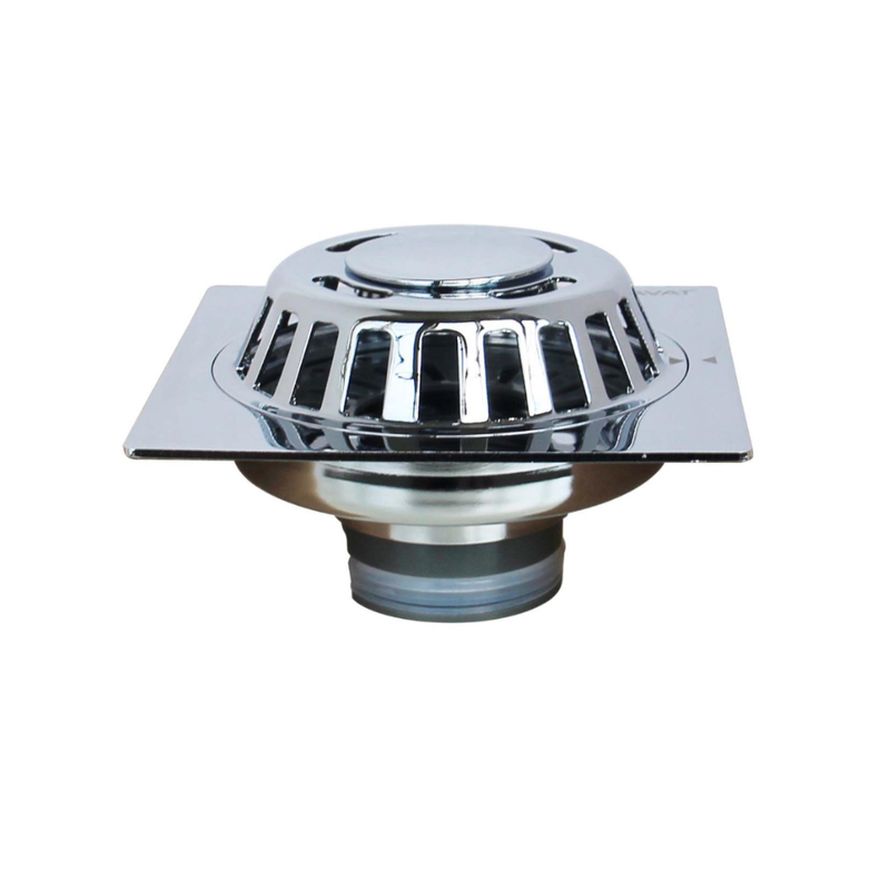 PHỄU THOÁT SÀN BRAVAT D840CP-ENG CHROME 100X100MM