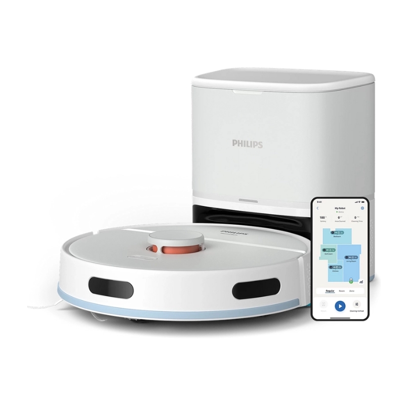 ROBOT HÚT VÀ LAU PHILIPS XU2100/25 – HÚT BỤI & LAU NHÀ, LỰC HÚT 6.000 PA