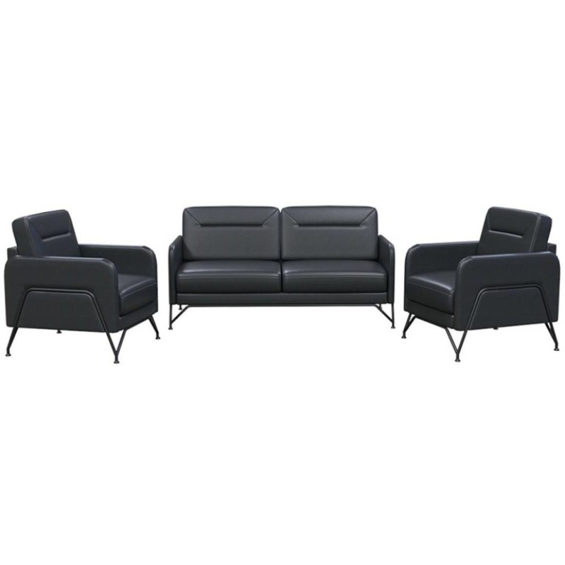 SOFA KB BỌC DA ĐEN CAO CẤP THE ONE (HÒA PHÁT) SF706-DA