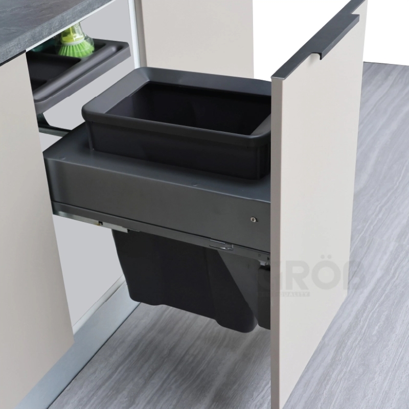 THÙNG RÁC ÂM TỦ GROB C1A06-130 RAY GIẢM CHẤN CAO CẤP