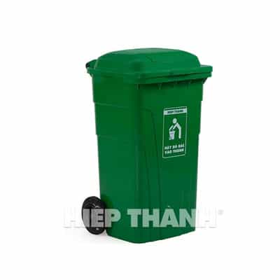 THÙNG RÁC CÔNG CỘNG 150L NẮP KÍN NHỰA HIỆP THÀNH 513