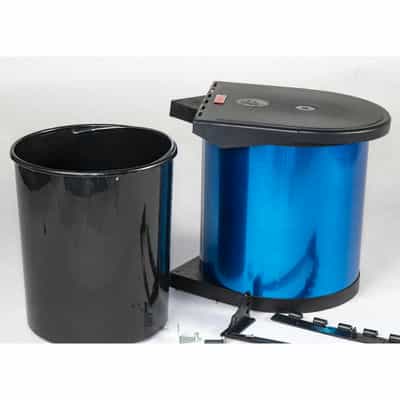 Thùng rác đơn gắn cánh Inox 12 Lít Fulco FC40