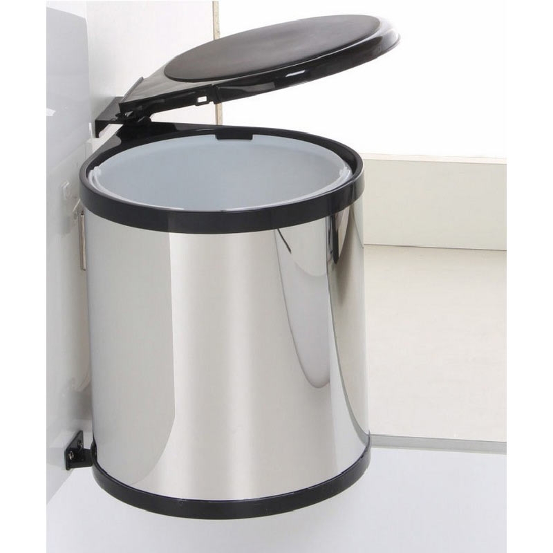 THÙNG RÁC TRÒN GẮN CÁNH EUROGOLD ERT103 INOX BÓNG
