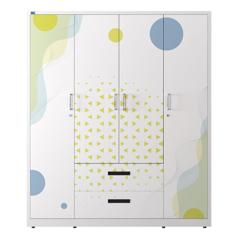 tủ áo 4 cánh sắt sơn tĩnh điện 1.67m the one (hòa phát) tu20b3c4uv