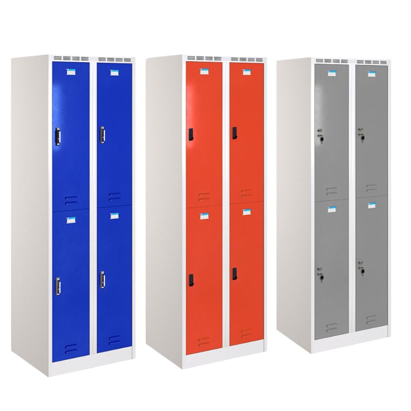 tủ áo locker 4 cánh sắt sơn tĩnh điện 0.6m the one (hòa phát) ttd982-2k