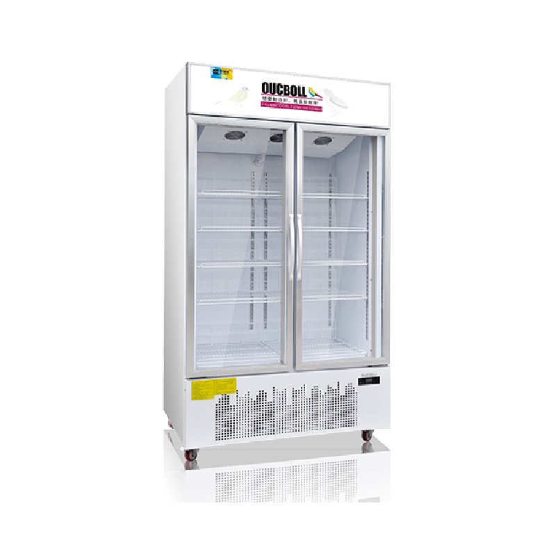 TỦ ĐÔNG ĐỨNG 2 CÁNH KÍNH TRƯNG BÀY OUCBOLL 820 LÍT LD-1200F ĐỒNG (R290)