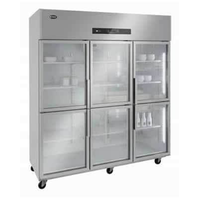 TỦ ĐÔNG INOX 6 CÁNH KÍNH OUCBOLL 990 LÍT BCD-1800Q-CK (TRỰC TIẾP)