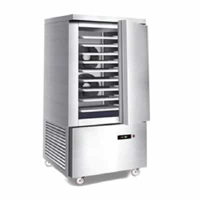 tủ đông inox snow village 300 lít cf-430 quạt gió (r290a) (9 khay)