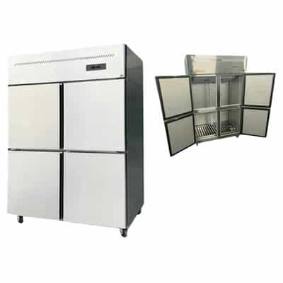 TỦ ĐÔNG MÁT INOX 4 CÁNH 1200 LÍT CLASSIC WORK TB-1200FD-DM (QUẠT GIÓ) (R290)