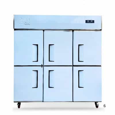 tủ đông mát inox 6 cánh lightcool 1300 lít ls-1800f-1300l-1cđ-i201-tt (đồng) (r290a) (inox 201)