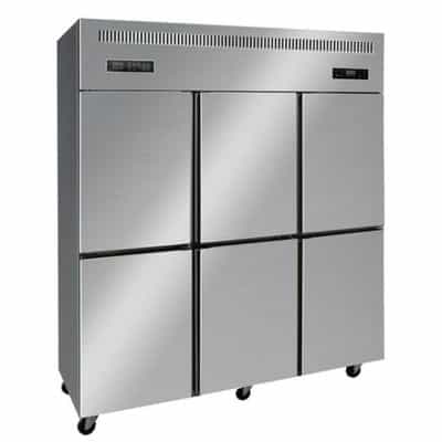 TỦ ĐÔNG MÁT INOX 6 CÁNH OUCBOLL 1380 LÍT BCD-1800F-DM (QUẠT GIÓ)