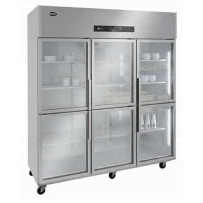 TỦ ĐÔNG MÁT INOX CÁNH KÍNH 6 CÁNH OUCBOLL 990 LÍT BCD-1800-CK