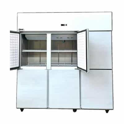 tủ đông mát inox snow village 1500 lít slldz4-1300ld-qg[800] quạt gió (r290a)