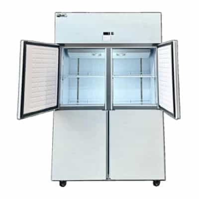 tủ đông mát inox snow village 800 lít slldz4-820ld-qg quạt gió (r290a)