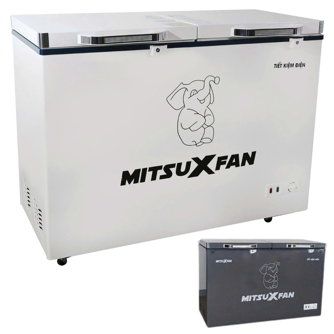 tủ đông mát inverter mitsuxfan 500l/300 lít mf2-5066epw (i) đồng (r290)