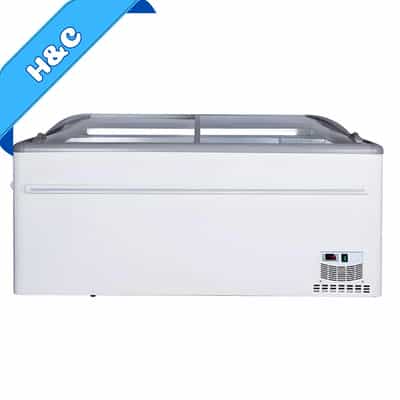 TỦ ĐÔNG TRƯNG BÀY KEM 470 LÍT H&C CBCQS-21L