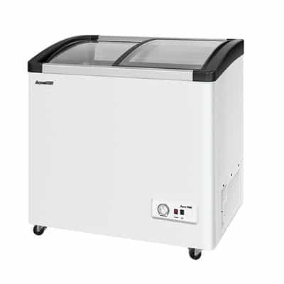 TỦ ĐÔNG TRƯNG BÀY KEM JINWOO AQUAFINE 250 LÍT JW-900F (DÀN ĐỒNG, GAS R134A) 
