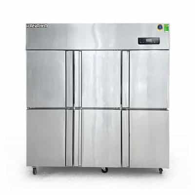 TỦ ĐÔNG/MÁT INOX 6 CÁNH INOX KANAWA 1598 LÍT KW-6CBO2 (TRỰC TIẾP) (R290)