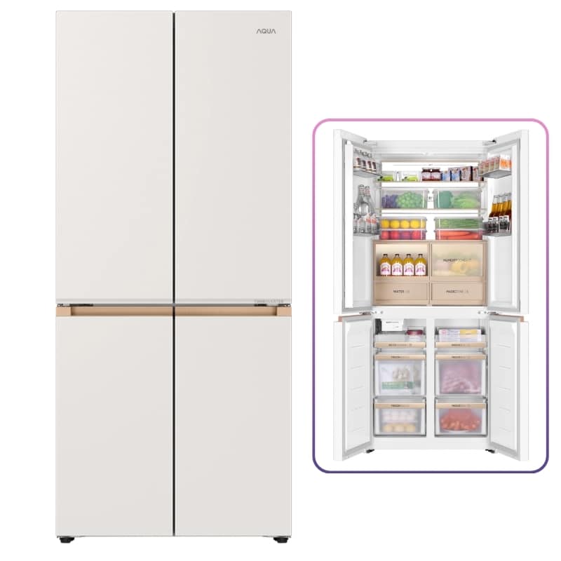 TỦ LẠNH MULTI DOOR INVERTER AQUA 508 LÍT AQR-MA580XA(MC)U1