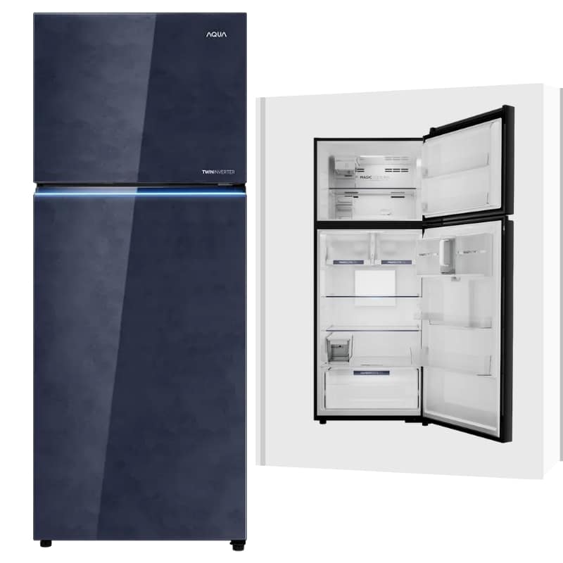 TỦ LẠNH NGĂN ĐÁ TRÊN INVERTER AQUA 480 LÍT AQR-TA546FA(KGL)U1