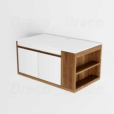 TỦ LAVABO DRACO T2385PG NHỰA PVC LÕI ĐẶC