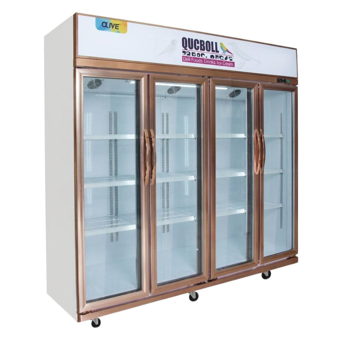 TỦ MÁT 4 CÁNH OUCBOLL 1580 LÍT LC-1580C QUẠT GIÓ (R290A)