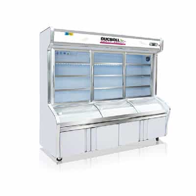 TỦ MÁT TRƯNG BÀY SIÊU THỊ OUCBOLL 1144 LÍT LCD-2000S ĐỒNG (R290)