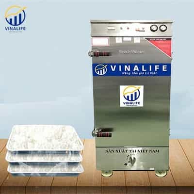 Tủ nấu cơm Vinalife VNL-TCĐGDK 12 12 khay điện gas điều khiển