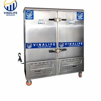 Tủ nấu cơm Vinalife VNL-TCĐGĐK 24 24 khay điện gas điều khiển