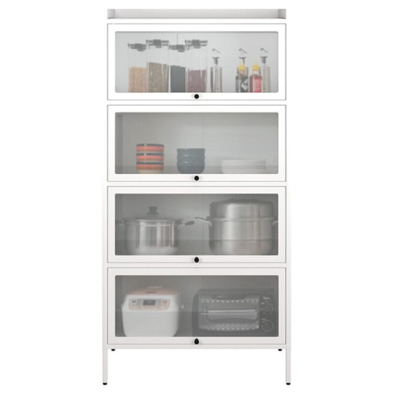 tủ nhà bếp sắt sơn tĩnh điện 4 tầng 0.8m the one (hòa phát) tgd06-4