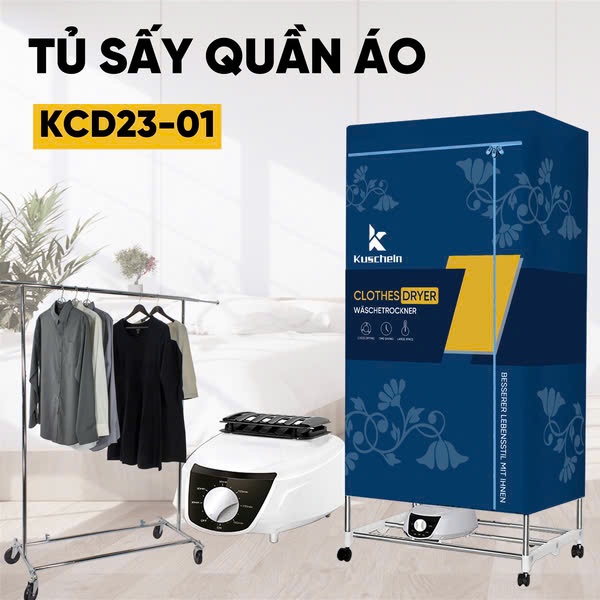 tủ sấy quần áo kuscheln kcd23-1
