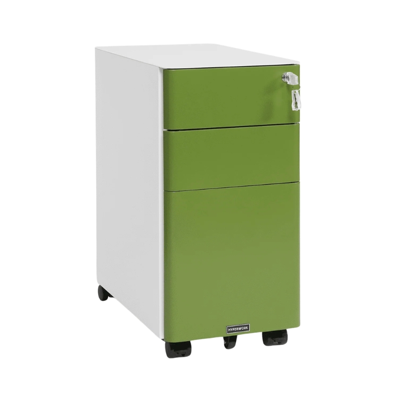 TỦ TÀI LIỆU HYPERWORK HPW-MC02-GRE THÉP DI ĐỘNG XANH LÁ NHỎ GỌN