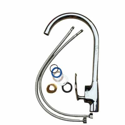 Vòi rửa chén GERARI DVU292 đồng mạ crom xoay 360 độ