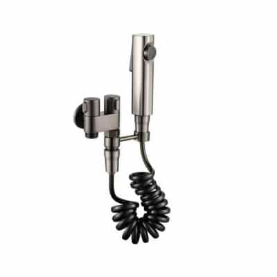 VÒI XỊT VỆ SINH DRACO F4016GR ĐỒNG THAU MẠ PVD XÁM